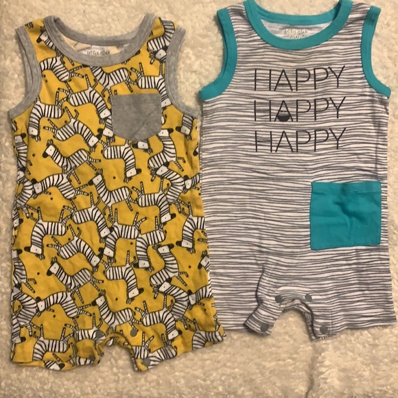 Little Star Organic Rompers - Picture 2 of 3